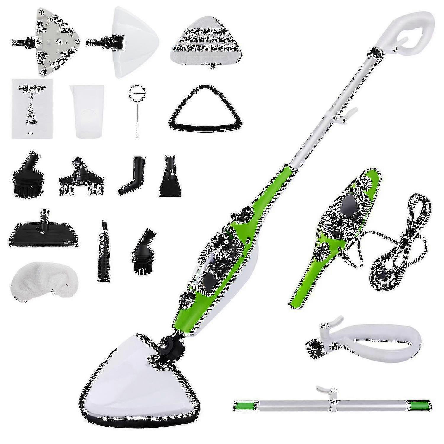 Blue/Black Steam Mop Steam Cleaner Handheld Upright Floor Steamer 10-In-1 Steam Cleaner Size 1