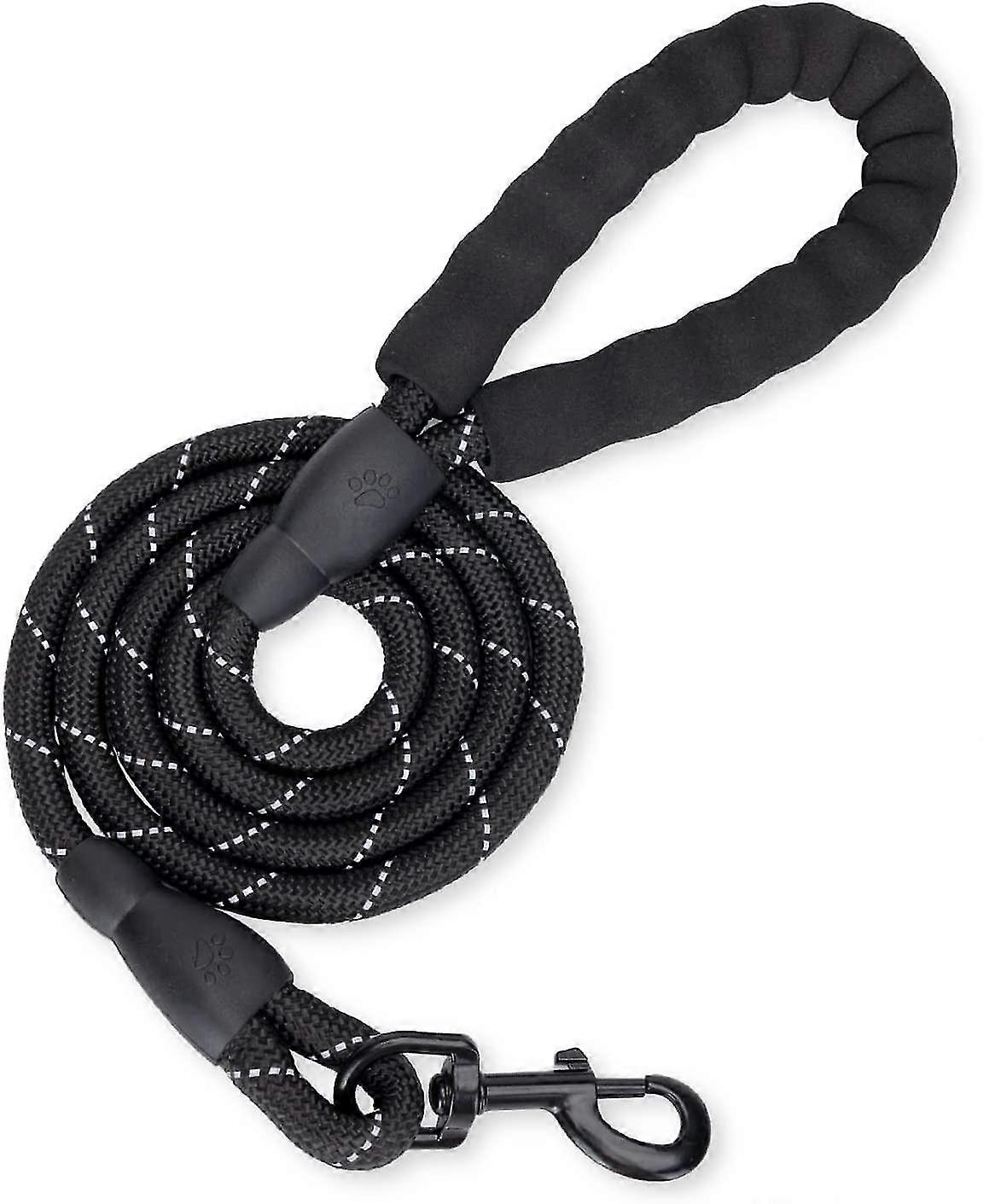 1.5m Dog Leash, Strong Rope Dog Leash With Soft Sponge Handle And Reflective Rope For Small Medium Large Dogs