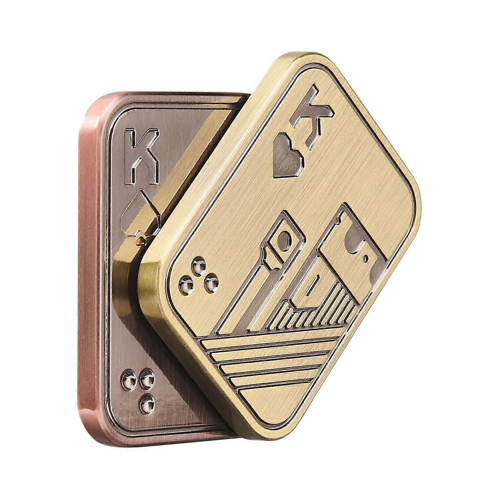 New Upgrade Magnetic Metal Fidget Toys Metal Poker Push Card Fidget Slider Stress Relief Toy, Mens EDC Toy Fidget Toy