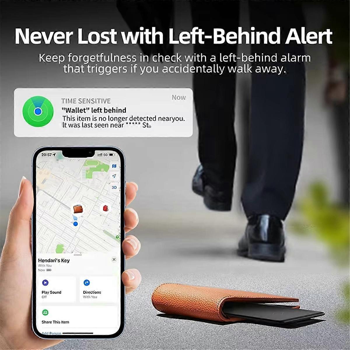Wireless Smart Tag Card for Find My APP Kid/Pet Finder Key/Bike/Wallet Bluetooth Ultra-Thin GPS Tracker
