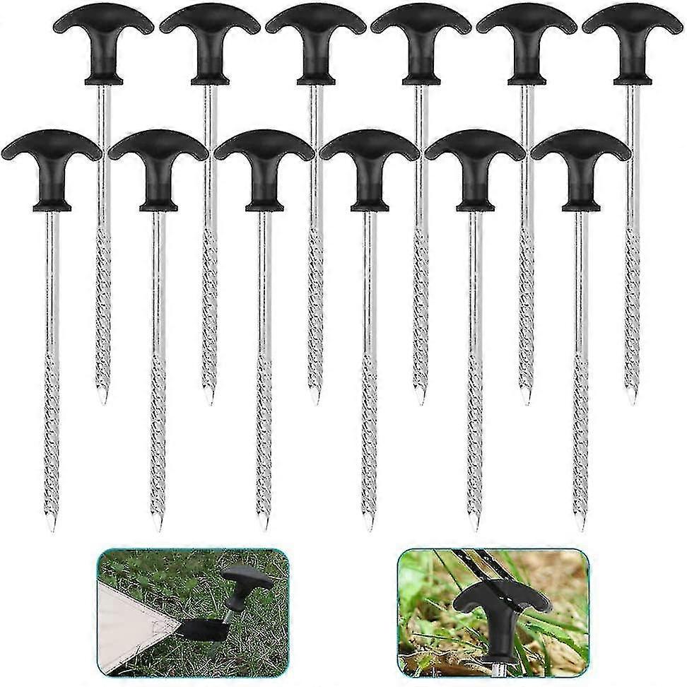 12 قطعة خيمة أوتاد الحديد