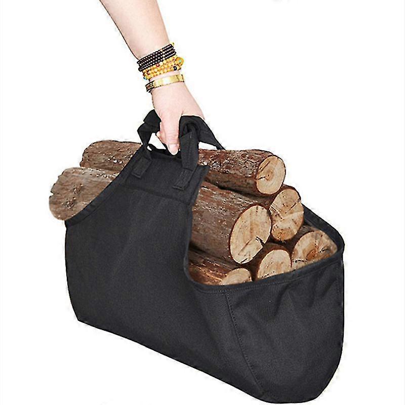 قماش كبير الحطب الناقل سجل حمل حقيبة في الأماكن المغلقة الموقد سجل الناقل حاملي الخشب رف النار الحطب تحمل في الهواء الطلق أنبوبي بيرشوود حامل