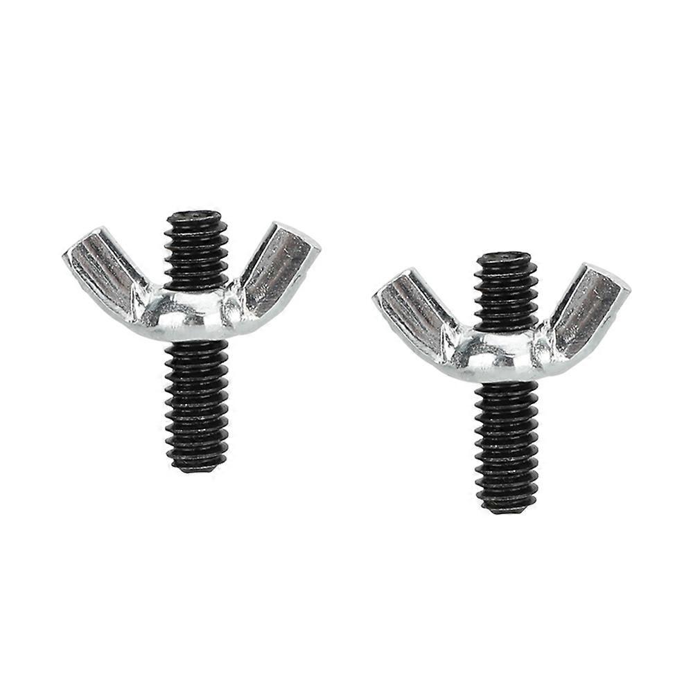 Lanxri 1/4"-20 Hand-tight Fastener Wing Butterfly Screw Bolt Carbon Steel Zinc Plated (A Packet Of 2)