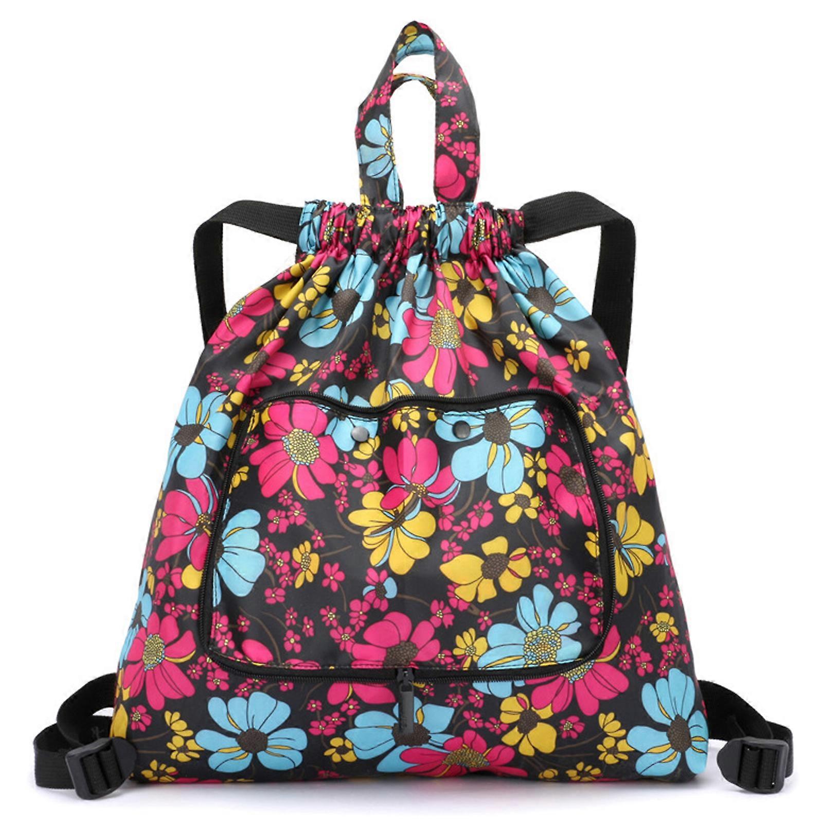 New Upgrade Drawstring Backpack High-capacity Sports Gym Sackpack with Pockets