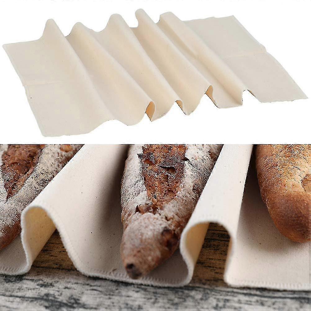 Nyeste opgraderede store bagerdug, professionel korrekturklud, brødimprægneringsklud - 45 x 75 cm brødfermenteret klud Linnedimprægneringsklud