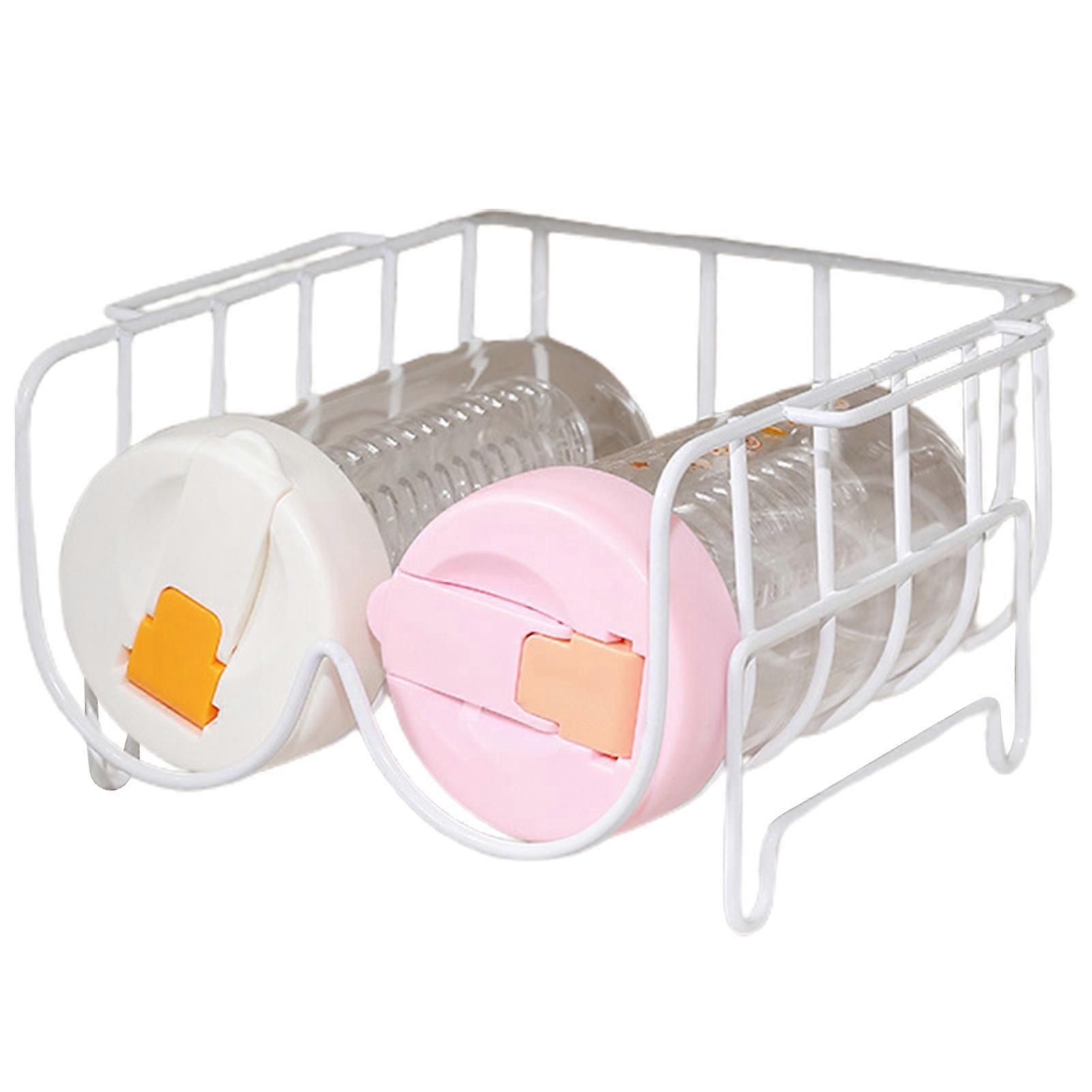Cup Storage Rack Multi-Grid Water Bottle Storage Holder Reusable Cup Organizer for Home Kitchen Table Jikaixiang