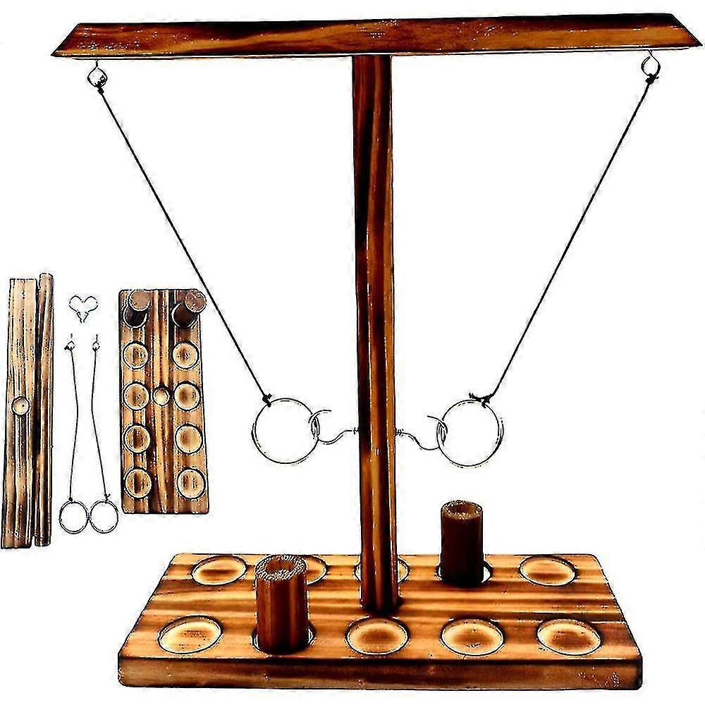 Ring Toss Game For Kids And Adults, Ring Toss With Shot Ladder, Larger Base To Ensure Stability, Fast-paced Interactive Ring And Hook Game Ring Toss