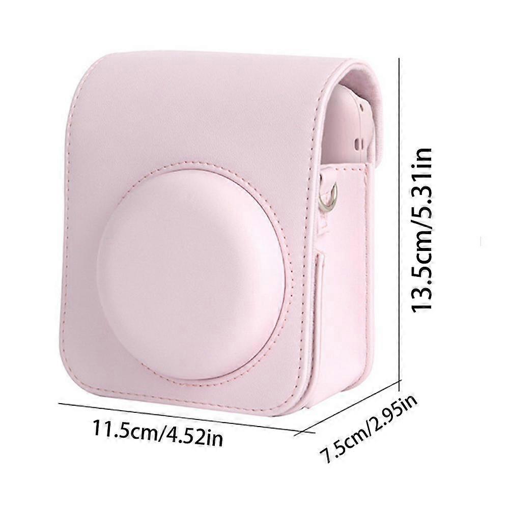 Mini 12 Instant Film Camera PU Leather Bag Portable Instant Camera Protective Case With Adjustable Shoulder Strap
