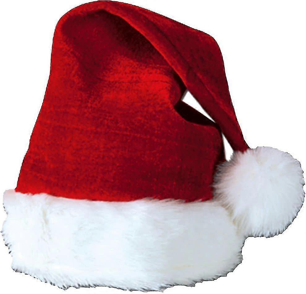 Santa Hat Velvet Plush Trim For All