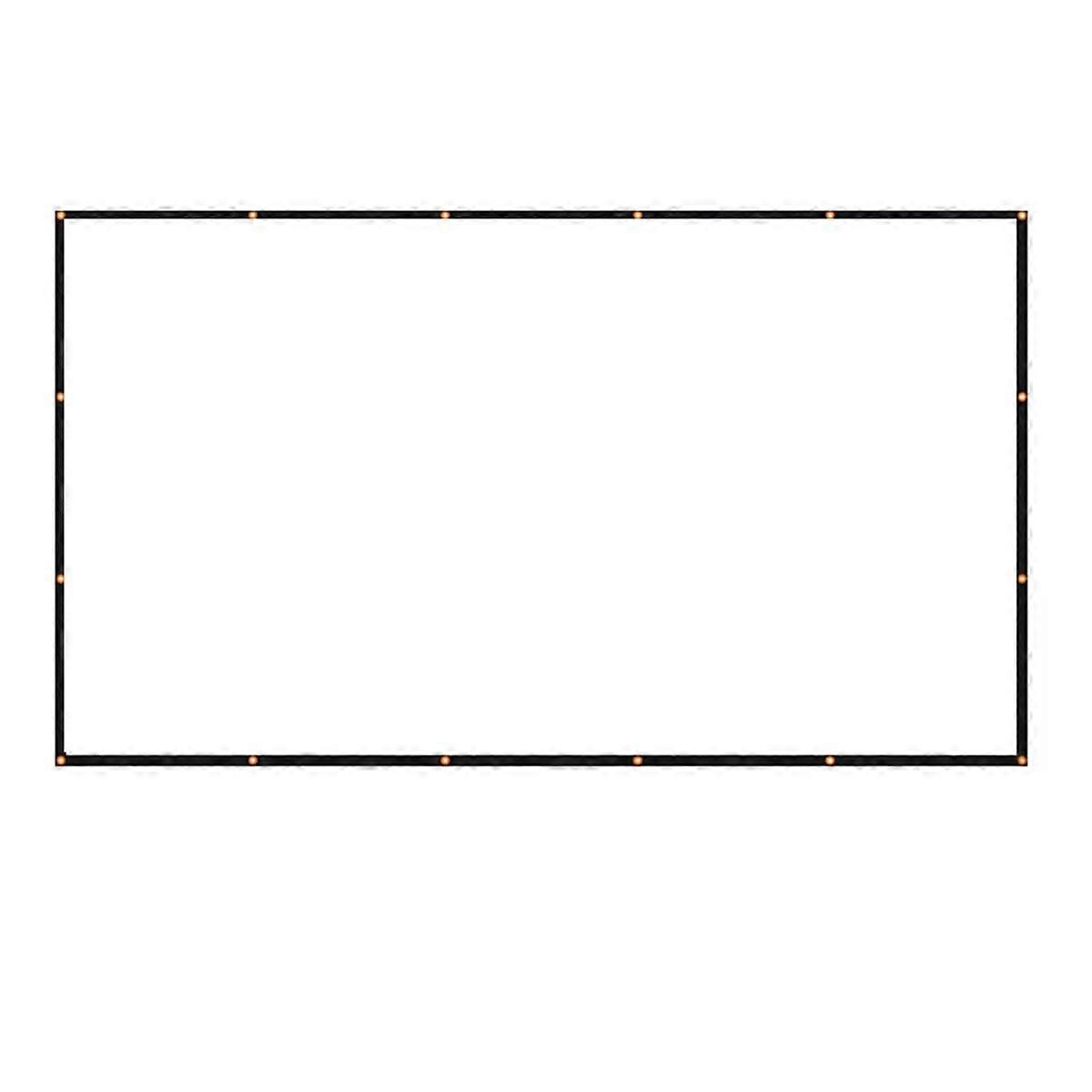 Portable Projector Screen Simple Curtain Anti-Light 120 Inches Projection Screens for Home Outdoor