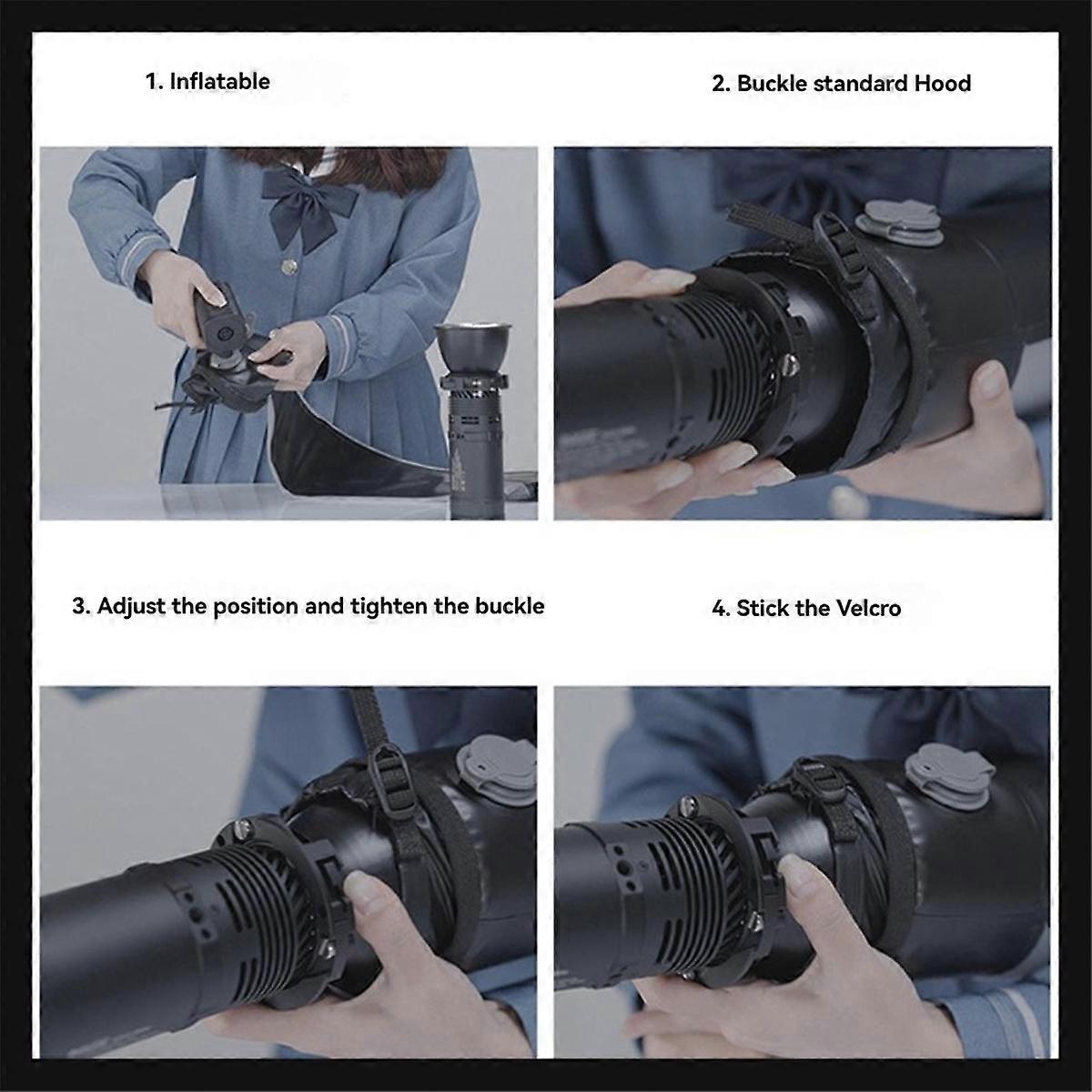 Air Tube Inflatable Softbox Ballon Diffuser for COB Video Light Softbox with Inflation Pump