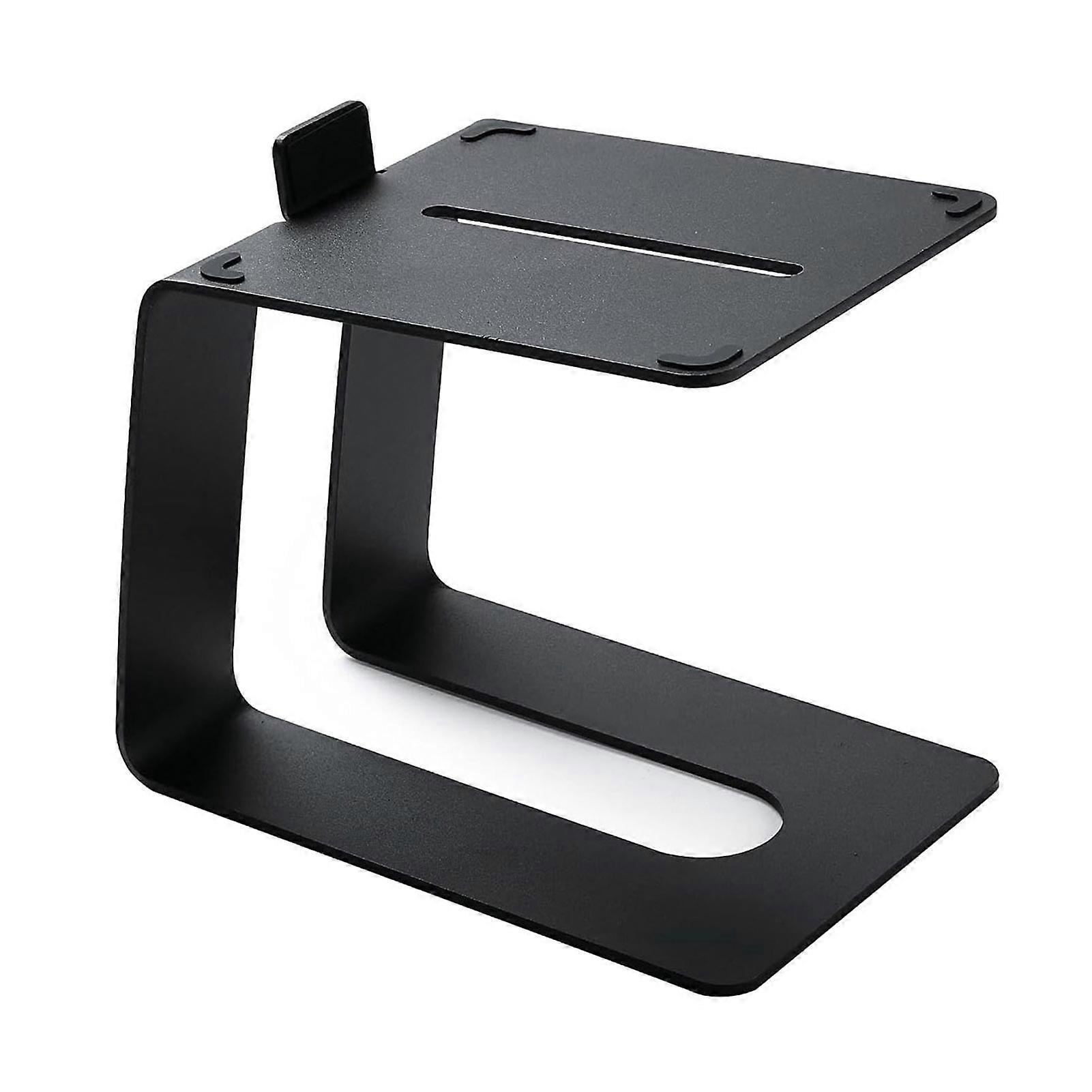 Speaker Stand for Improved Listening Experience C-Shaped Design Amplifier Stand with 5 Degrees Tilt Anti-Vibration Pads Metal Desk Audio Stand for Boo