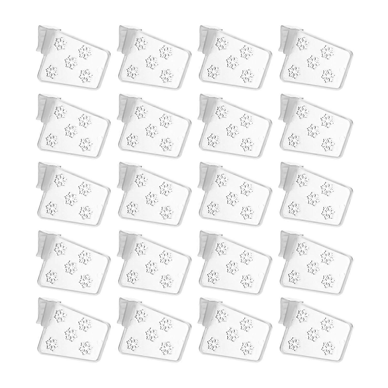 20Pcs Refrigerator Door Shelf Dividers Smooth Edge Burr Free Clip Design Fridge Multipurpose Organizer Adjustable Separators