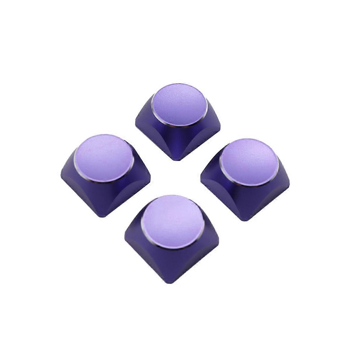 4Pcs Aluminum Alloy Metal Keyboard Cap Color Mechanical Keyboard Universal Personality for Mechanical Gaming Keyboard D