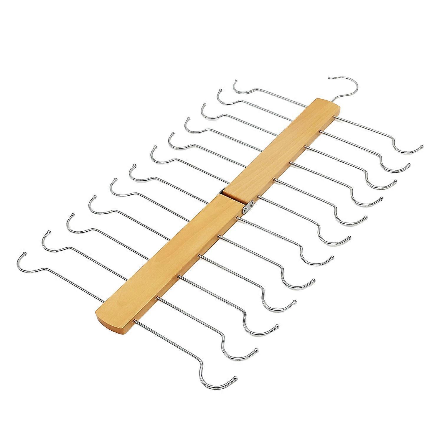 Multi-layer Clothes Hanger Organizer Rack Solid Construction Foldable Design Pants Hanger Space