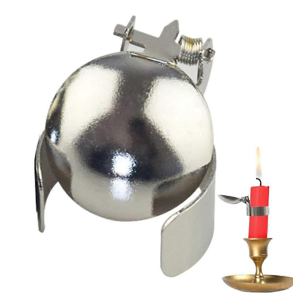 Smart Candle Extinguisher Cover Iron Gold Silver Self Extinguishing Snuffer For Timely Put Out Flame Tool