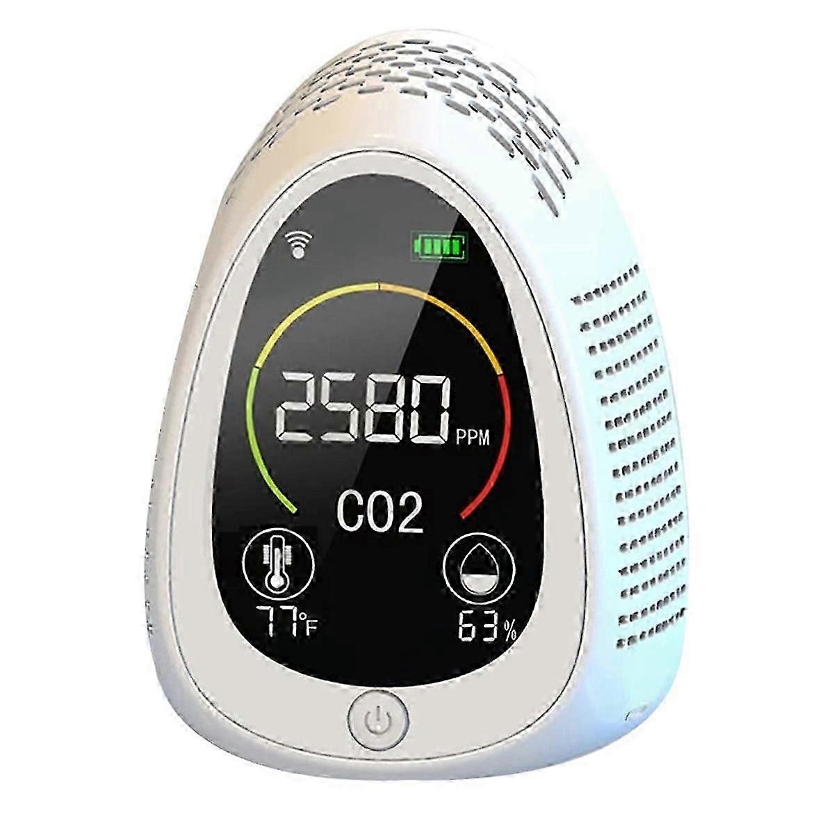 Tuya Co2 Detector Air Quality Monitor Hygrometer 4 In 1 Wifi+co2+humidity+temperature Multifunction