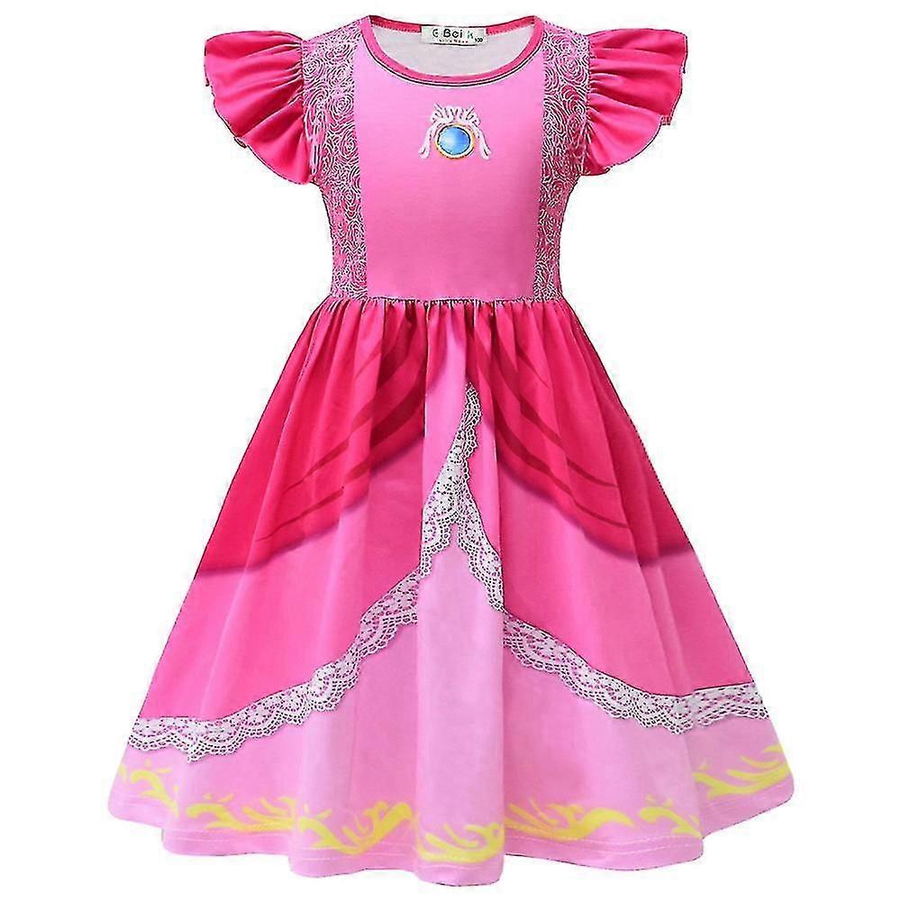 princess peach birthday dress Peach Princess Birthday Dress with Floral Appliqu for Girls  Inayah  Fashion