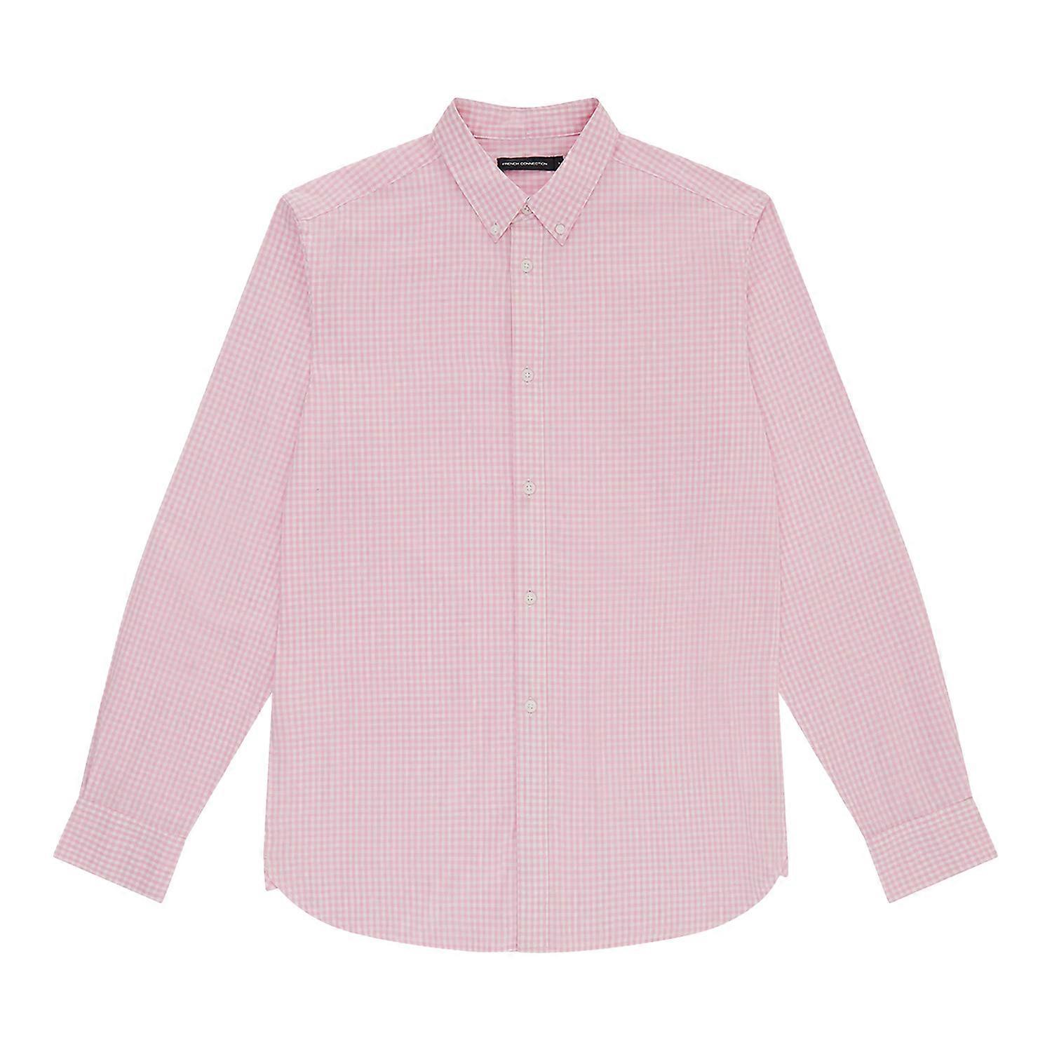 French Connection Gingham Pocket Long Sleeve Shirt
