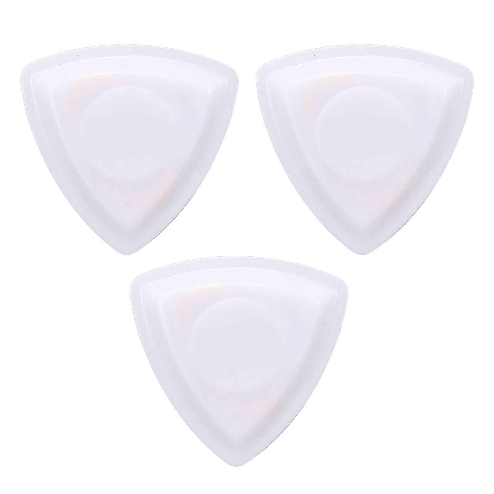 Lot de 3 médiators lumineux à LED, blanc, vert, violet, pour guitares électriques, acoustiques, basses, ukulélé