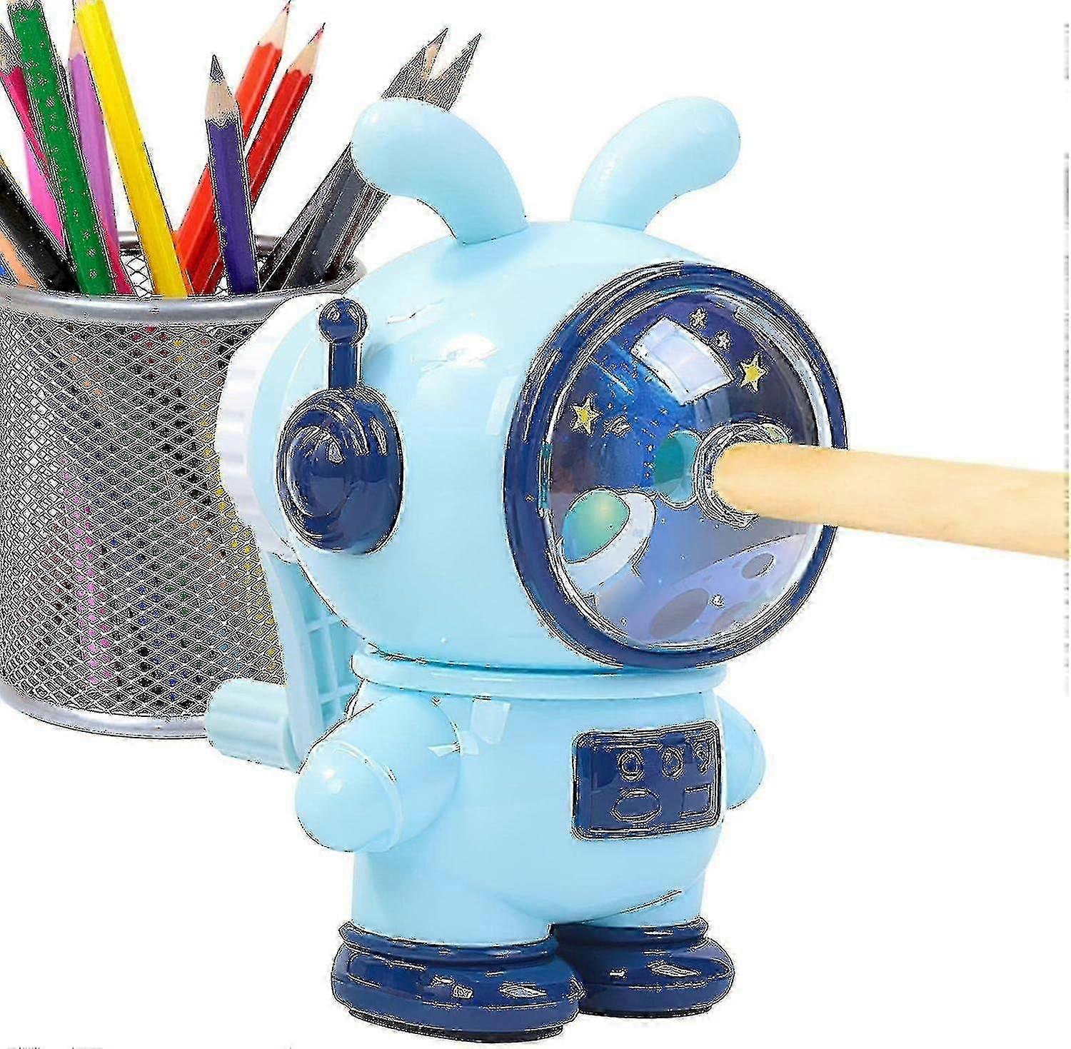 Manuel blyantspidser, Space Rabbit Shaping Pencil Sharpener, Art Pencil Sharpener, Classroom Pencil Sharpener til elevgaver
