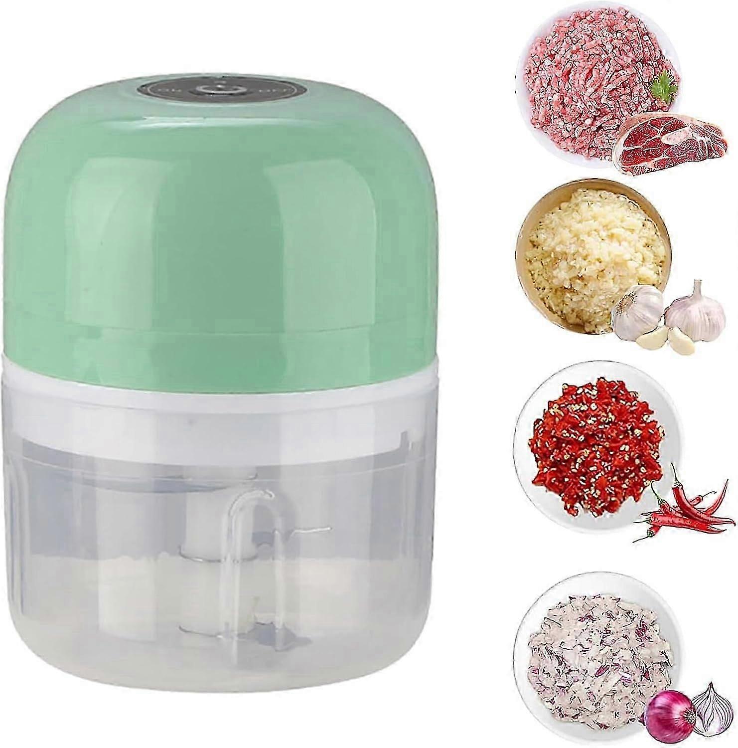 Electric Garlic Chopper Mini,Wireless Vegetable Chopper,250ML Garlic Grinder