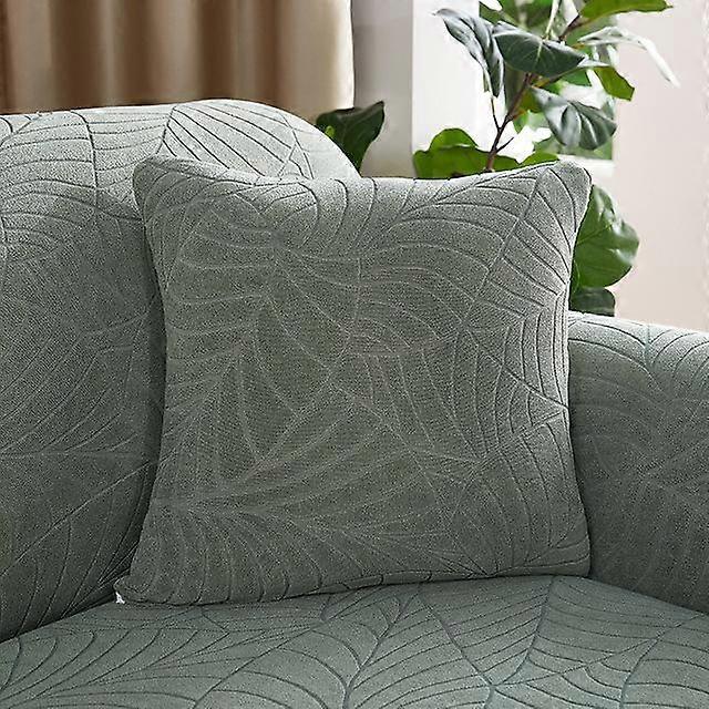 45 X 45 Cm Waterproof Leaf Jacquard Decorative Square Throw Pillow Cover Soft Cushion Cover For Sofa Bed Chair Cover Decorate