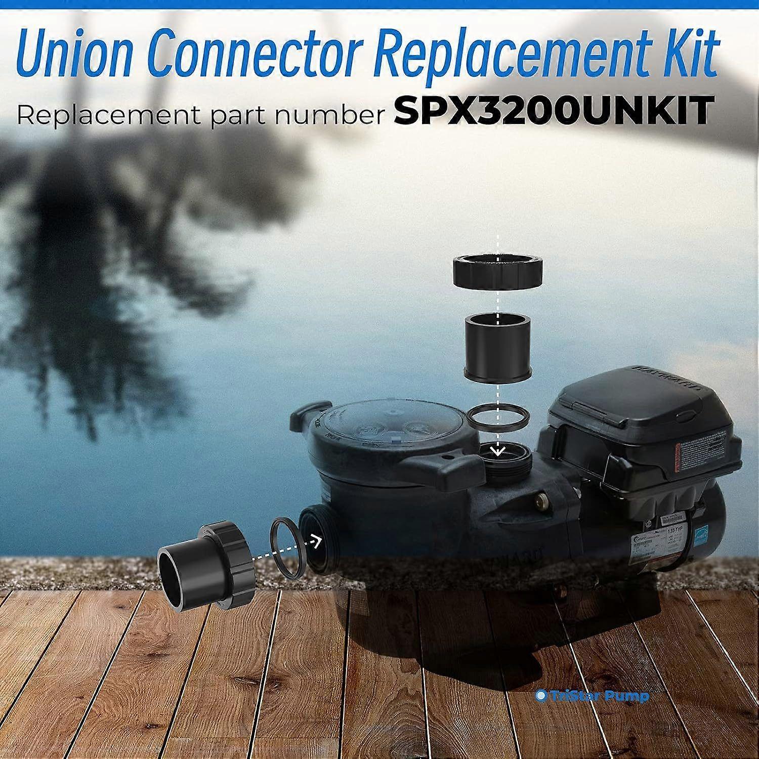 SPX3200UNKIT Pump Union Connection Kit, Compatible with Hayward