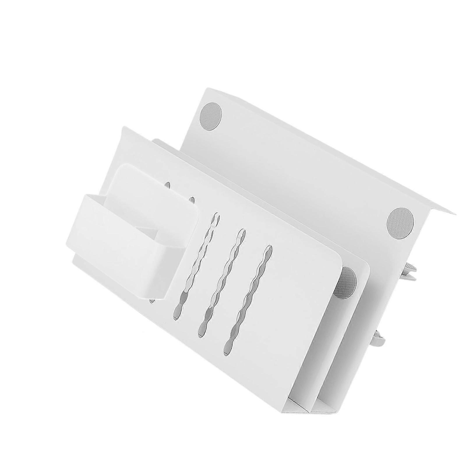 منظم تخزين جانبي مكتبي جبل كمبيوتر محمول أبيض تثبيت سبائك الألومنيوم بسهولة