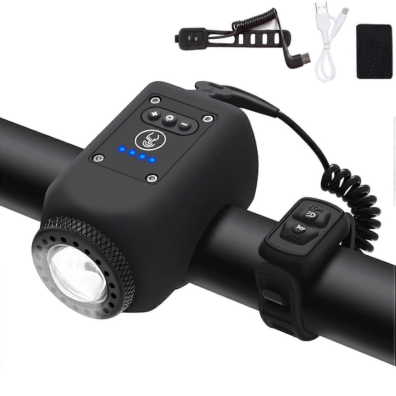 Electric bicycle horn and light rechargeable set