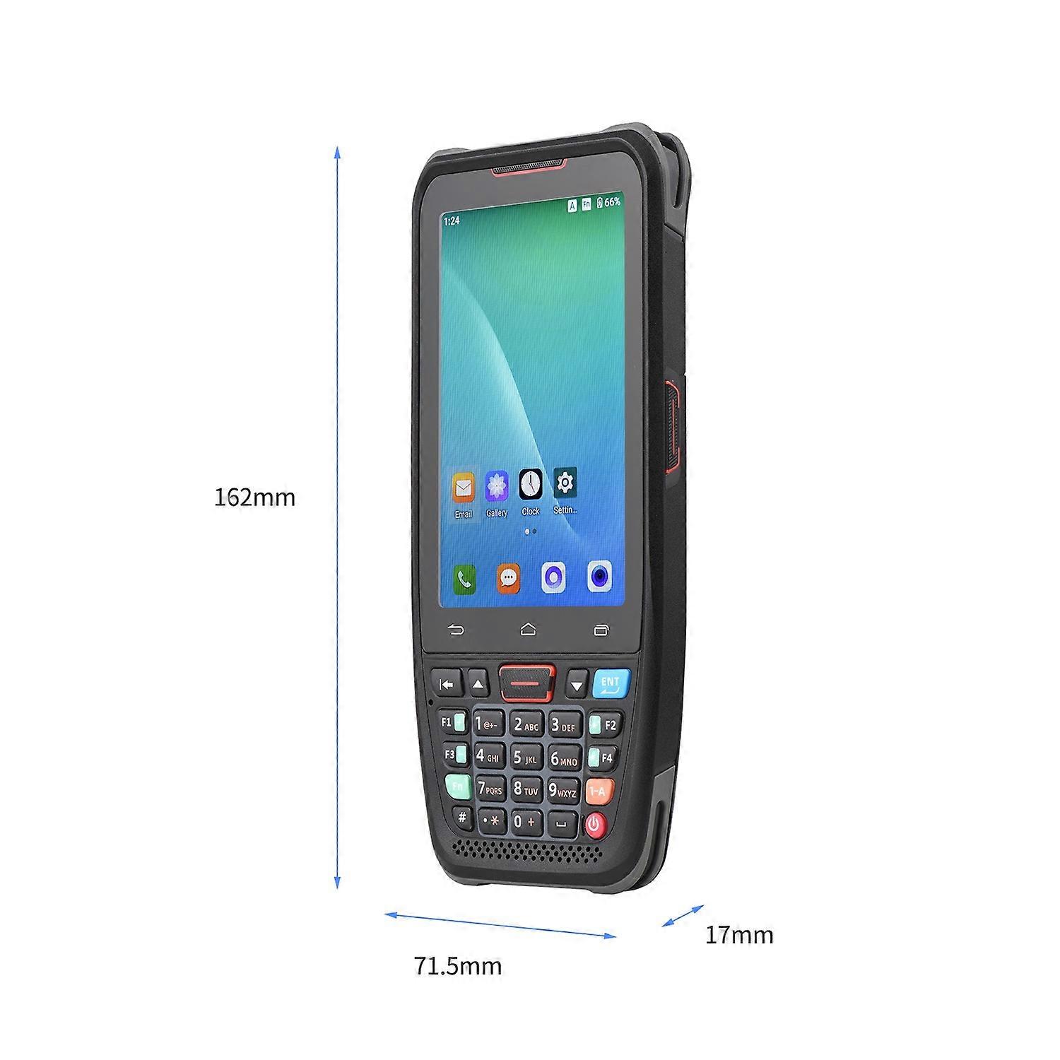 Handheld POS Android 10.0 PDA Terminal 1D/2D/QR Barcode Scanner Support 2/3/4G WiFi BT Communication
