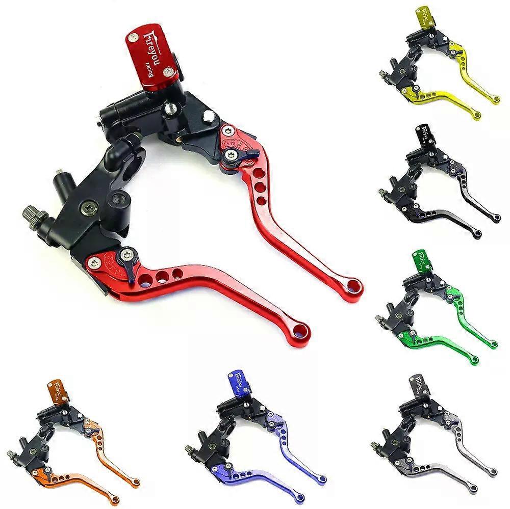 Fireyouracing Drum Brake Cable Clutch Line Master Cylinder Brake Lever Set Universal Red Green Blue compatible for Yamaha Suzuki 22mm DDRR