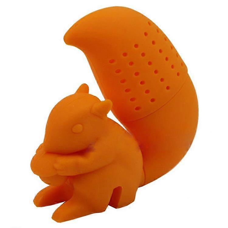 Squirrel Tea Infuser Cute Animal Tea Strainer Silicone Fine Mesh Tea Leaf Filter Infuser