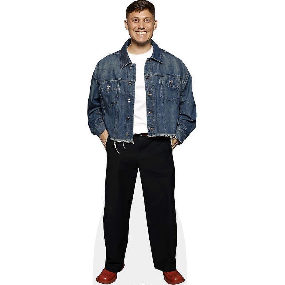 Jon Pointing (Denim Jacket) Cardboard Cutout (lifesize OR mini size). Standee. Stand Up.