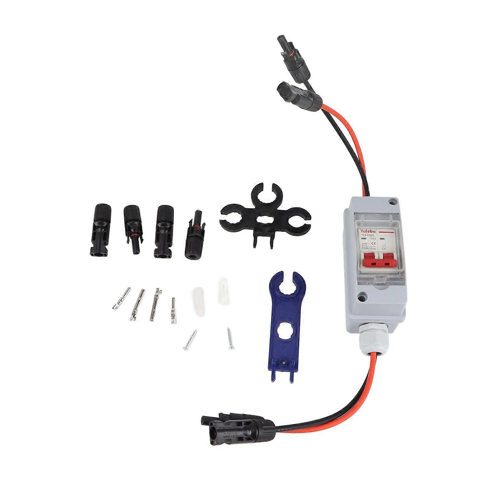 DC500V 63A PV DC Disconnect Switch IP65 Water Proof Solar PV Switch for Power Generation Systems Homes RVs