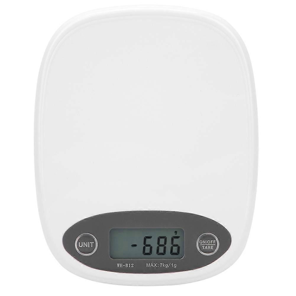 7kg/1g Digital Electronic Kitchen Scale for Baking - Accurate Food Weighing Scale with LCD Display and Tare Function