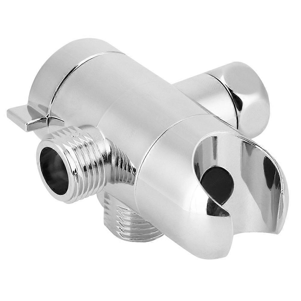 G1/2in Shower Head Bracket Adapter and Water Tee Diverter, 1/2-Inch Thread, Compatible With Standard Shower Arms