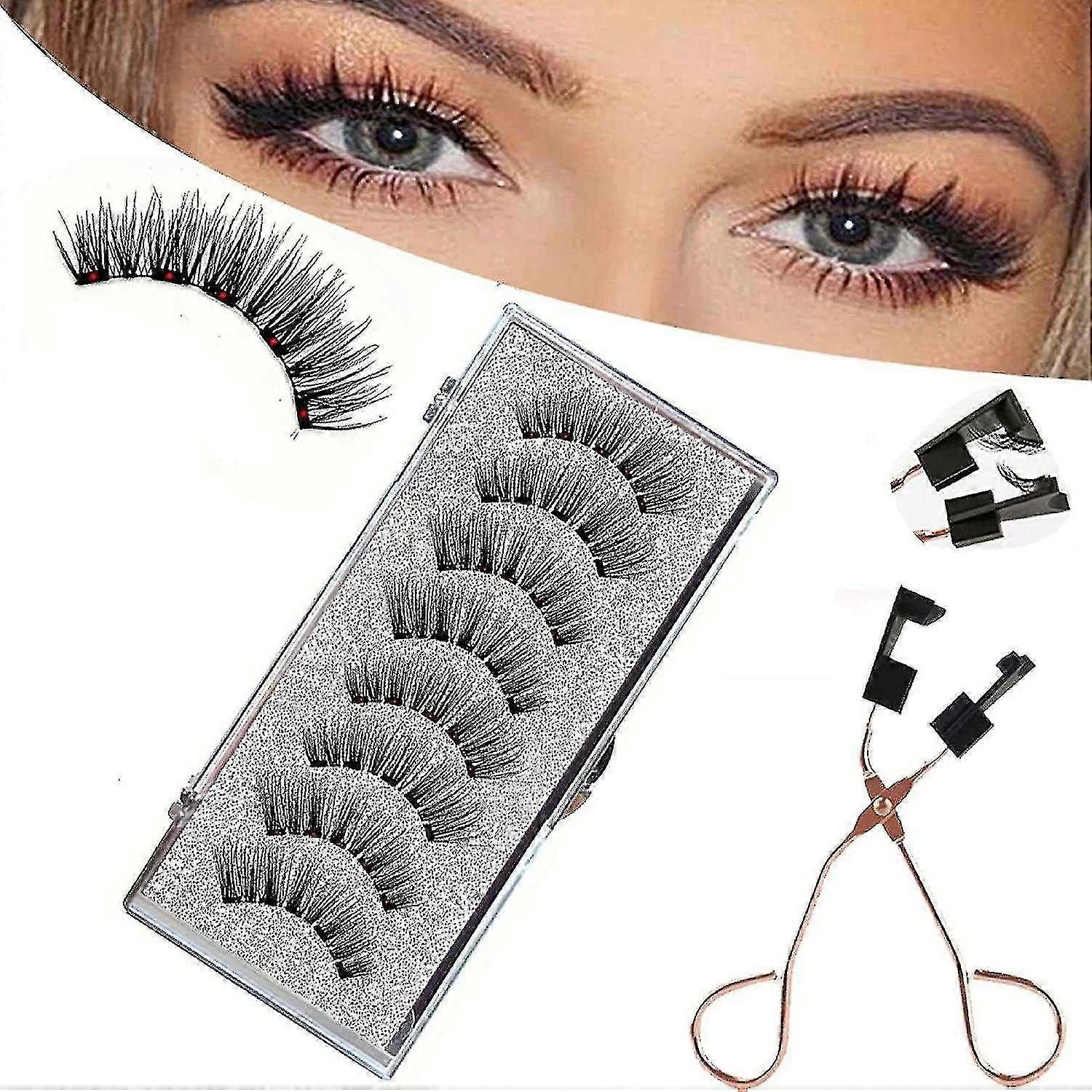 Magnetic Eyelashes Without Eyeliner Reusable False Lashes Clip