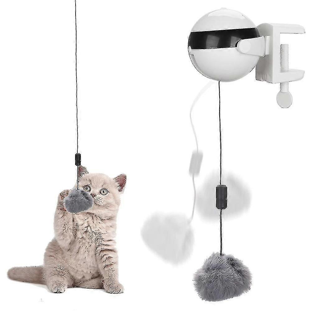 Funny Electric Lifting Ball Teaser Flutter Rotating Cat Toys Electronic Motion Pet Interactive