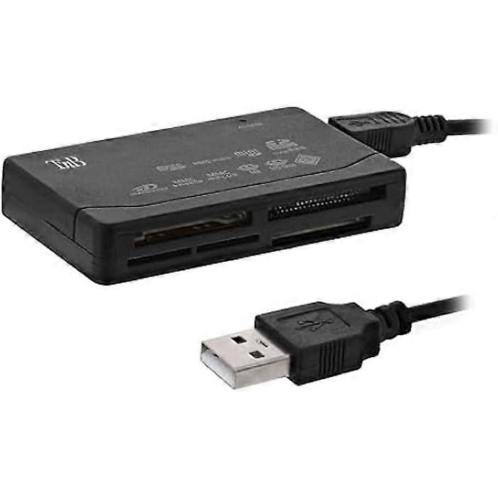 Memory Card Reader - T'nB - Universal USB 2.0 - Black - Speed 480 Mbps - Compatible with micro SD