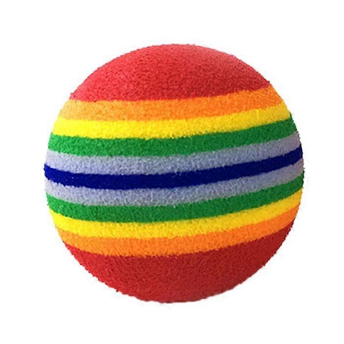 1/5/10Pcs Rainbow Ball Cat Toy Colorful Ball Interactive Pet Kitten Scratch Natural Foam EVA Ball Training Pet Supplies Product