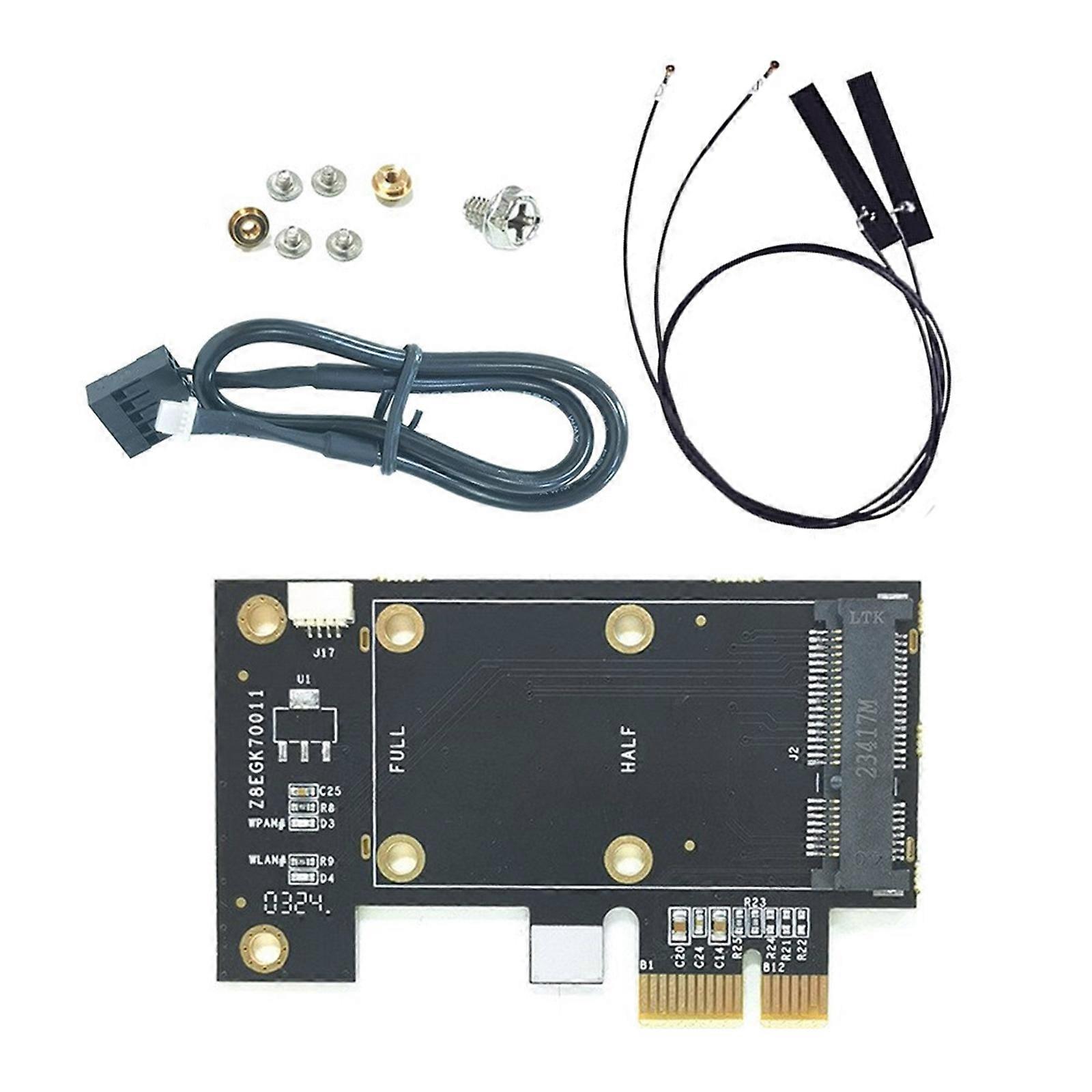 Small PCIE To PCIE Adapter Card For Desktop Computer WIFI Card Wireless Networing Card Easily Connection