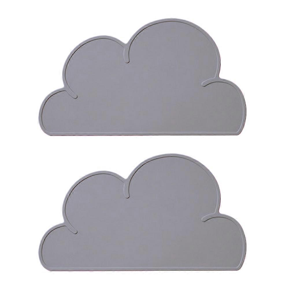 Kids' silicone placemat - non-slip cloud shape