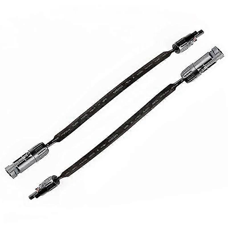 1 Pair Solar Cable Window Feedthrough, 16Inch Flat Solar Panel Wiring