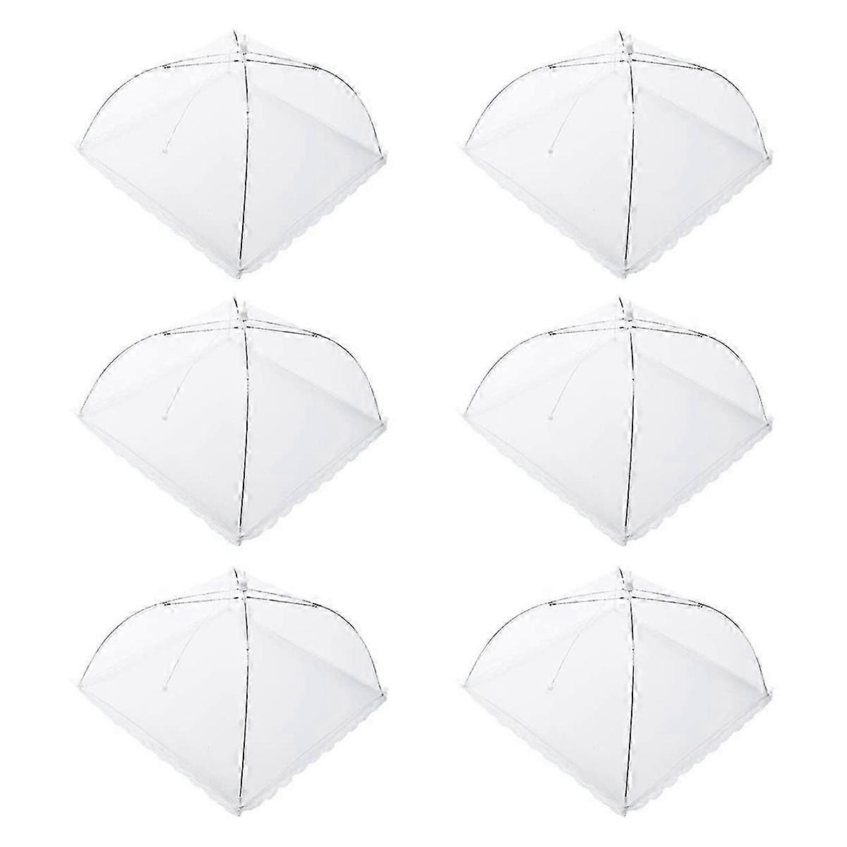 Mesh Food Net Fruit Cover Net 6-Piece Large and Sturdy Foldable Mesh Cake Net