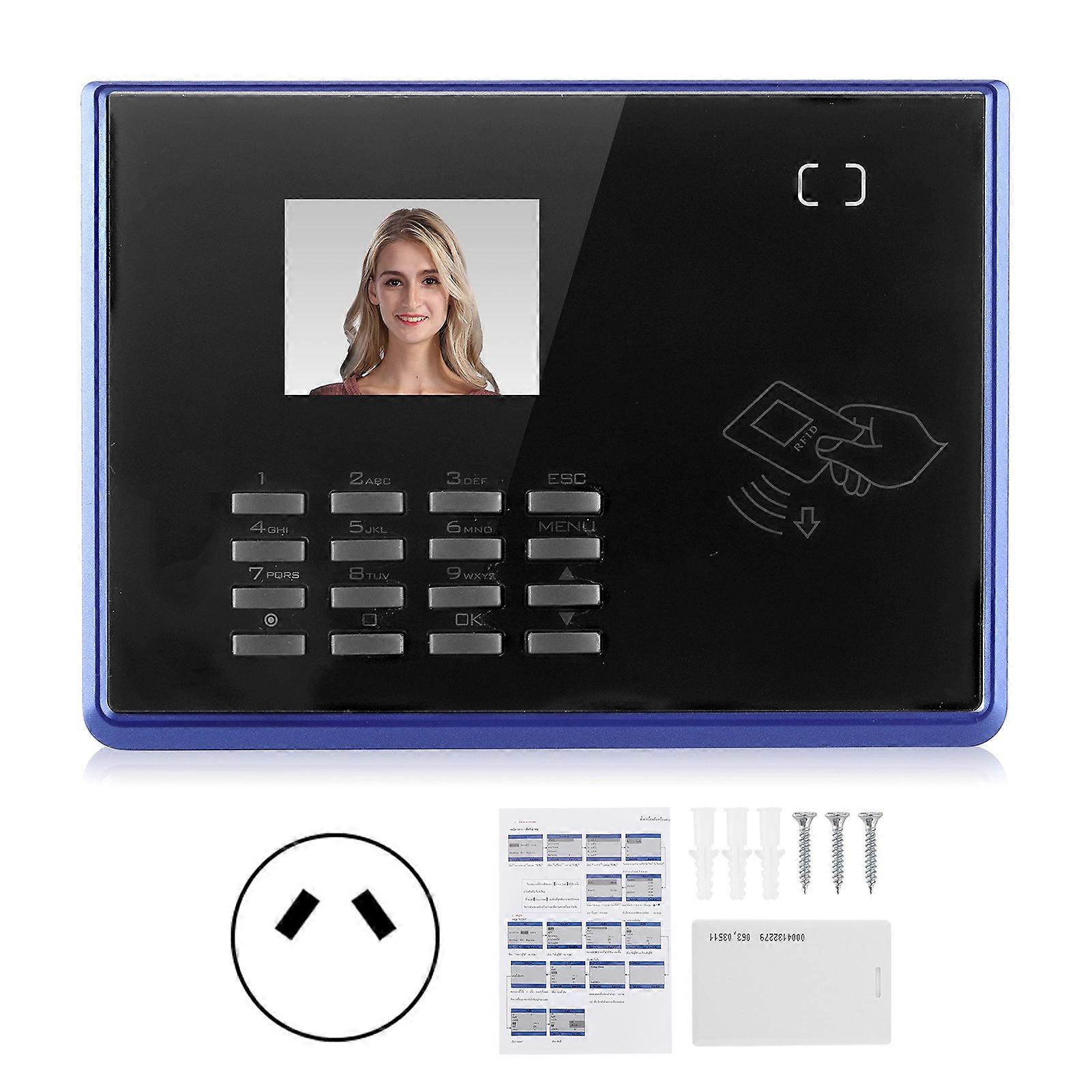125KHz RFID 2.4in TFT USB Card Password Time Attendance Machine Access Control Systerm 110‑270V