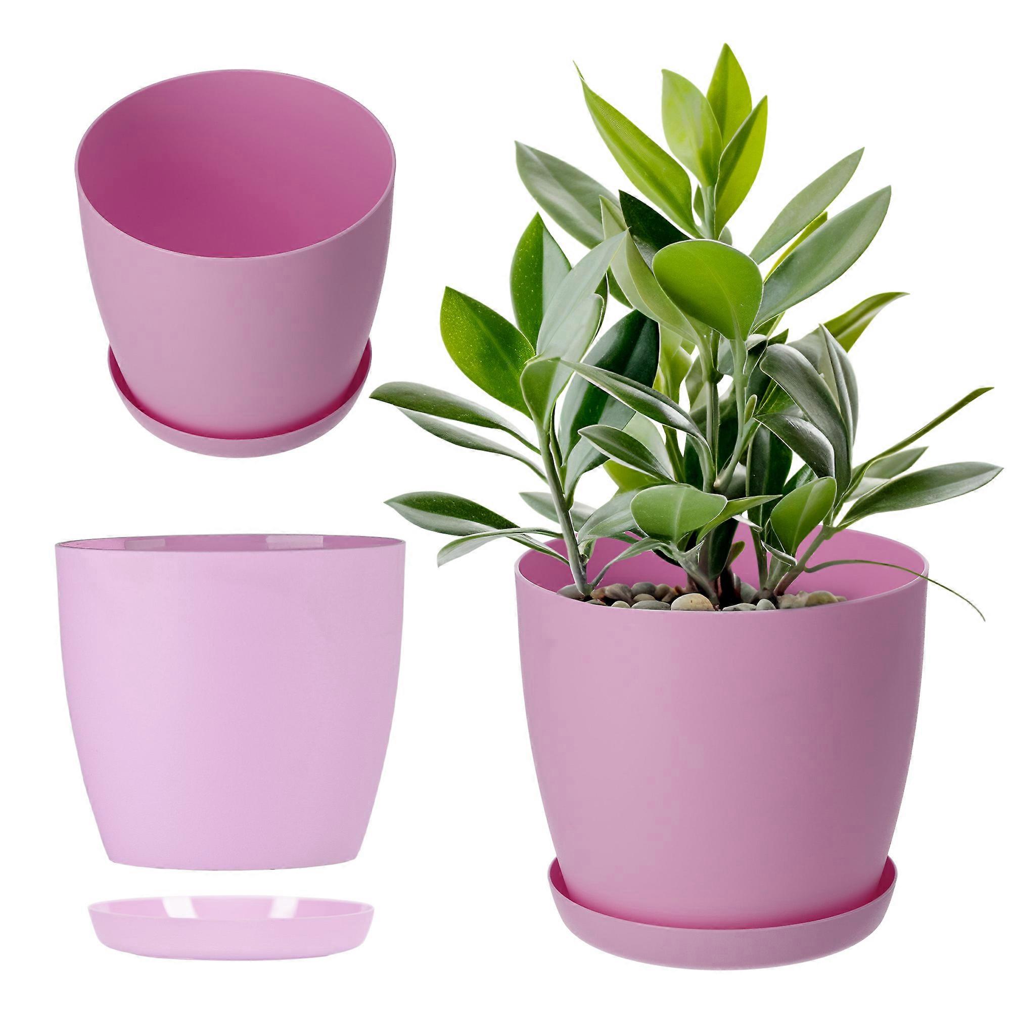 KADAX urtepotteskjuler 12cm til blomster med stativ pink til stuen