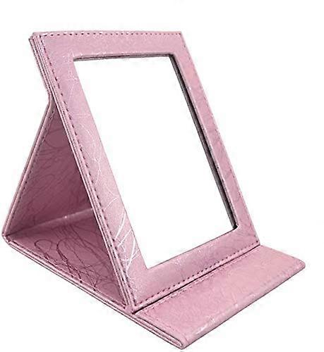 Portable Folding Vanity Mirror With Stand Foldable Makeup Dresser Mirror Large Pink