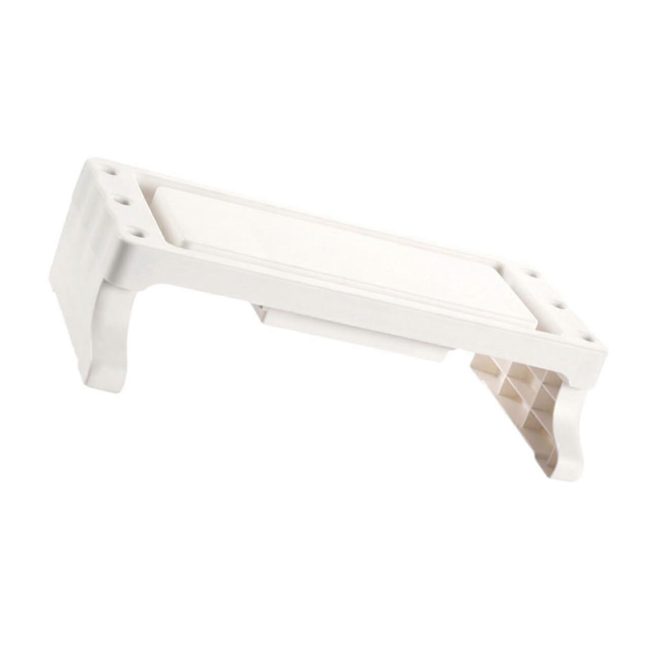 Monitor Stand 3-Piece Set White Polypropylene Pen Storage Rack Laptop And Tablet Stand