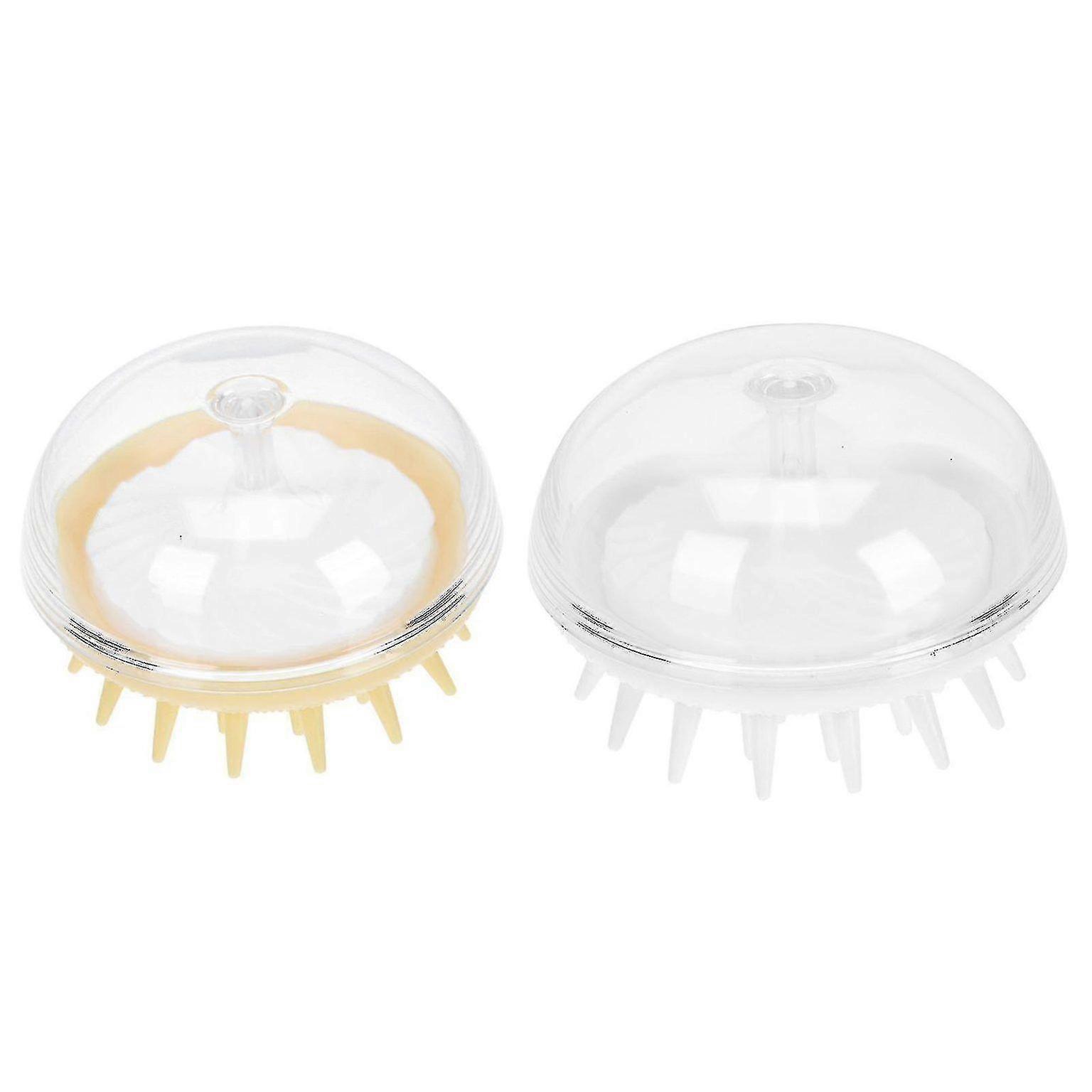 2pcs Scalp Massager Combs for Hair Cleaning & Bath Use - Gentle Bristle Tool for Dandruff & Relaxation